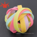 Glow in Dark Silicone Bracelet avec logo de marque personnalisé